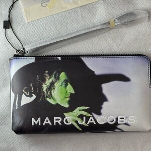 NWT Marc Jacobs x Wizard of Oz Bad Witch Black Leather Wristlet Limited Edition